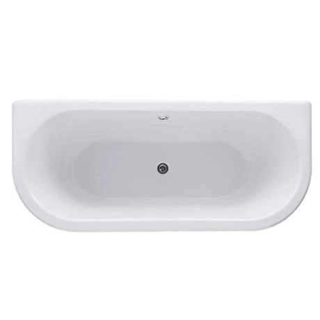 Nuie 1700 Double Ended Back to Wall Roll Top Bath with Chrome Legs - Luxurious Freestanding Bath 4 Nuie 1700 Double Ended Back to Wall Roll Top Bath with Chrome Legs - Luxurious Freestanding Bath - Image 2