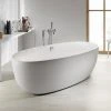 Roca Virginia Acrylic Freestanding Bath 1700 x 800mm with Waste & Overflow - Modern Design -Deals Freestanding Baths Store 248313000 P