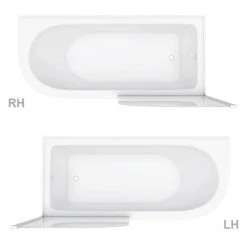 Appleby 1700 Roll Top Shower Bath with Screen & Chrome Leg Set - Victorian Plumbing -Deals Freestanding Baths Store A17BSR NEW DETAIL1 460