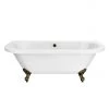 Admiral 1685 Back To Wall Roll Top Bath with Antique Brass Leg Set - Double Ended Freestanding Bath 1 Admiral 1685 Back To Wall Roll Top Bath with Antique Brass Leg Set - Double Ended Freestanding Bath -Deals Freestanding Baths Store ADMIRAL1685AB lrg 670