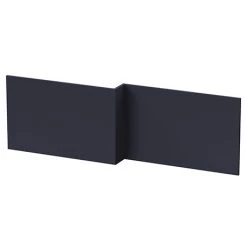 Arezzo Matt Blue L-Shaped Front Bath Panel - 1700mm | Premium Bath Panels