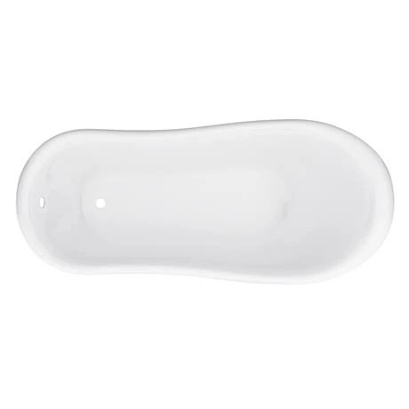 Astoria 1550 Roll Top Slipper Bath with Antique Brass Leg Set | Victorian Plumbing 5 Astoria 1550 Roll Top Slipper Bath with Antique Brass Leg Set | Victorian Plumbing - Image 3