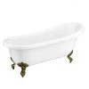Astoria 1710 Roll Top Slipper Bath with Antique Brass Leg Set - Luxurious Freestanding Bath 1 Astoria 1710 Roll Top Slipper Bath with Antique Brass Leg Set - Luxurious Freestanding Bath -Deals Freestanding Baths Store AST1710AB lrg 670