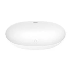 Arezzo 1690 x 800 Matt White Solid Stone Curved Double Ended Bath | Luxury Natural Stone Bath -Deals Freestanding Baths Store AZ17SBA n d4 460