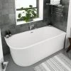 Arezzo 1700 x 750 Modern Curved Corner Freestanding Bath | Luxurious Design -Deals Freestanding Baths Store AZC17 np