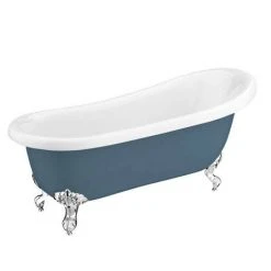 Astoria Blue 1710 Roll Top Slipper Bath with Ball & Claw Leg Set - Victorian Plumbing 13 Astoria Blue 1710 Roll Top Slipper Bath with Ball & Claw Leg Set - Victorian Plumbing -Deals Freestanding Baths Store Astoria Blue 1710 Roll Top Slipper Bath d6 460