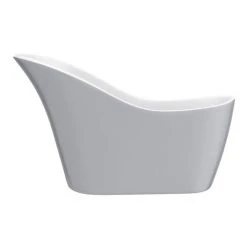 Vienna Silver 1520 Small Modern Slipper Bath - Freestanding Bath by Victorian Plumbing -Deals Freestanding Baths Store B024SIL n d1 460