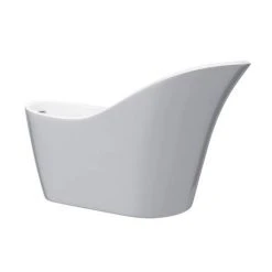 Vienna Silver 1520 Small Modern Slipper Bath - Freestanding Bath by Victorian Plumbing -Deals Freestanding Baths Store B024SIL n d2 460