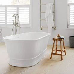 BC Designs Aurelius Double Ended Freestanding Bath 1740 x 760mm - Luxurious Natural Stone Bath