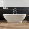 BC Designs Casini Double Ended Freestanding Bath 1680 x 750mm - Luxurious Natural Stone Bath -Deals Freestanding Baths Store BAB035 P