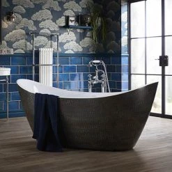 Heritage Alderley Croc Skin Effect Freestanding Acrylic Bath - 1730 x 730mm - Modern Luxury Bath