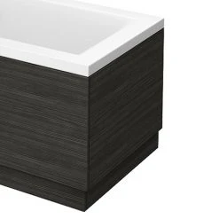 Brooklyn Black Wood Effect End Bath Panels - Stylish & Durable Bathroom Upgrade