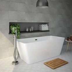 Valencia 1615 Square Modern Freestanding Bath - Luxurious Freestanding Bathtub
