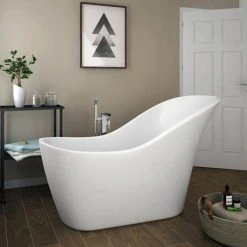 Vienna 1520 Small Modern Slipper Bath - Freestanding Bath by Victorian Plumbing -Deals Freestanding Baths Store BFRE024 ND1 460