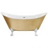 Heritage Lyddington Freestanding Acrylic Bath with Gold Effect Feet - 1730 x 750mm | Double Ended Roll Top Bath 1 Heritage Lyddington Freestanding Acrylic Bath with Gold Effect Feet - 1730 x 750mm | Double Ended Roll Top Bath -Deals Freestanding Baths Store BLYFS00GLD P