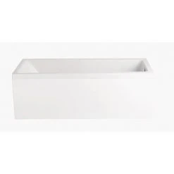 Heritage White Reinforced Front Bath Panel - Durable & Stylish Bathroom Solution