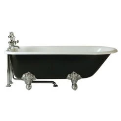 Heritage Essex 2TH Roll Top Cast Iron Bath with Feet - 1700x770mm | Classic Freestanding Bath | Heritage Bathrooms
