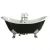 Heritage Devon Double Ended Slipper Cast Iron Bath (1800x770mm) with Feet - Premium Quality Freestanding Bath -Deals Freestanding Baths Store BRT40 P