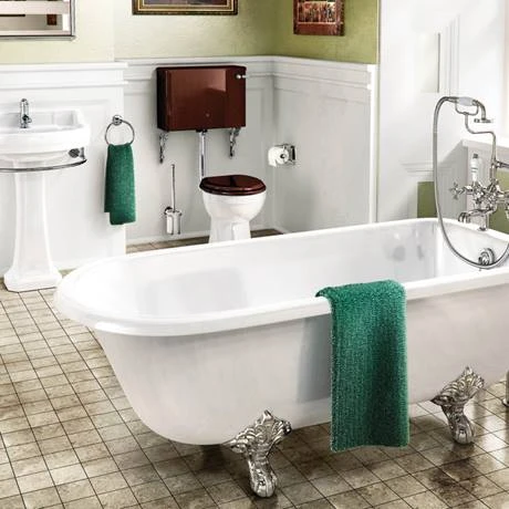 Burlington Blenheim 1700 x 750mm Single Ended Freestanding Bath with Legs - Roll Top Design 8 Burlington Blenheim 1700 x 750mm Single Ended Freestanding Bath with Legs - Roll Top Design - Image 6
