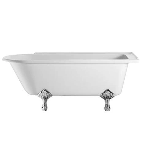 Burlington Hampton RH 1700 x 750mm Roll Top Showering Bath with Legs - Elegant Single Ended Bath 3 Burlington Hampton RH 1700 x 750mm Roll Top Showering Bath with Legs - Elegant Single Ended Bath
