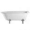 Burlington Hampton RH 1500mm Roll Top Showering Bath with Legs - Classic Single Ended Bath