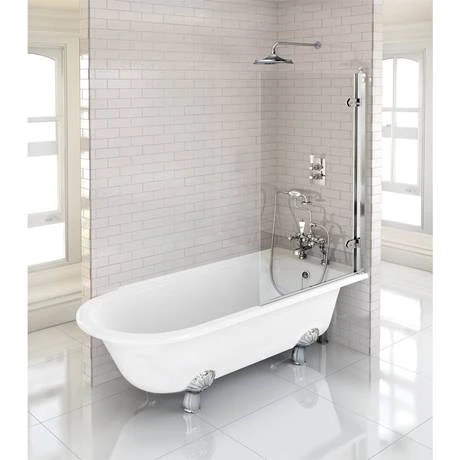 Burlington Hampton RH 1700 x 750mm Roll Top Showering Bath with Legs - Elegant Single Ended Bath 8 Burlington Hampton RH 1700 x 750mm Roll Top Showering Bath with Legs - Elegant Single Ended Bath - Image 6