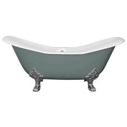 Hurlingham Banburgh Large Cast Iron Roll Top Bath with Feet - 1825x780mm | Premium Quality