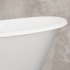 Hurlingham Berwick Cast Iron Roll Top Bath with Feet - 1720x680mm | Premium Quality -Deals Freestanding Baths Store Berwick D2 460