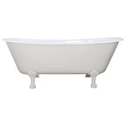 Hurlingham Berwick Cast Iron Roll Top Bath with Feet - 1720x680mm | Premium Quality