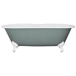 Hurlingham Bisley Cast Iron Roll Top Bath with Feet - 1690x750mm | Premium Quality