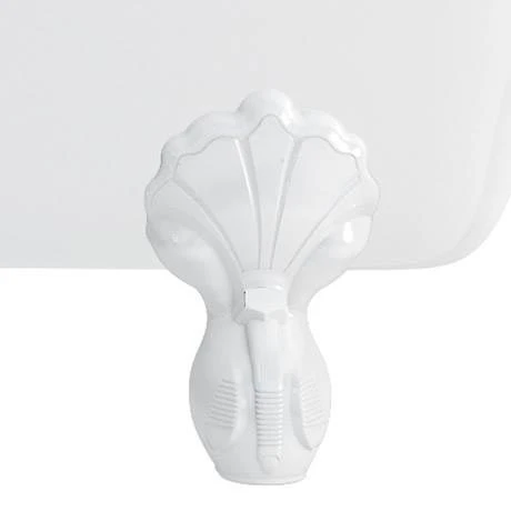Burlington 1640 Bateau Roll Top Bath with White Claw Feet - Double Ended Freestanding Bath 4 Burlington 1640 Bateau Roll Top Bath with White Claw Feet - Double Ended Freestanding Bath - Image 2