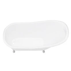 Ashton Cast Iron Bath with Chrome Feet - 1530 x 760mm Slipper Roll Top | The Period Bathroom Company 11 Ashton Cast Iron Bath with Chrome Feet - 1530 x 760mm Slipper Roll Top | The Period Bathroom Company -Deals Freestanding Baths Store CIB015 n d2 460