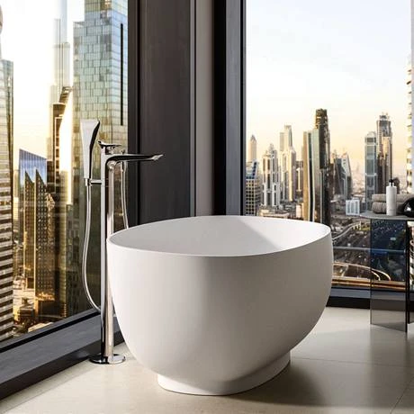 RAK Cloud Matt White Freestanding Bath 1400 x 753mm - Modern Luxury Bathroom Design 4 RAK Cloud Matt White Freestanding Bath 1400 x 753mm - Modern Luxury Bathroom Design - Image 2
