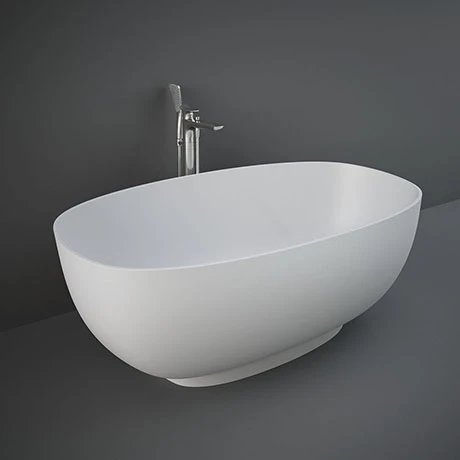 RAK Cloud Matt White Freestanding Bath 1400 x 753mm - Modern Luxury Bathroom Design 3 RAK Cloud Matt White Freestanding Bath 1400 x 753mm - Modern Luxury Bathroom Design