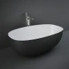 RAK Cloud Matt Black Freestanding Bath 1400 x 753mm - Modern Luxury Bath 1 RAK Cloud Matt Black Freestanding Bath 1400 x 753mm - Modern Luxury Bath -Deals Freestanding Baths Store CLOBT14075504 P