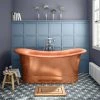 Trafalgar Copper 1700 x 710mm Double Ended Slipper Roll Top Bath Tub | Luxury Freestanding Bath -Deals Freestanding Baths Store COPD117 np
