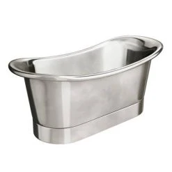 Trafalgar Nickel 1700 x 710mm Double Ended Slipper Roll Top Bath Tub - Elegant Freestanding Bath -Deals Freestanding Baths Store COPD217 d2 460