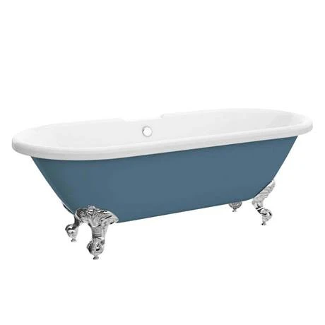 Duke Blue 1695 Double Ended Roll Top Bath with Ball & Claw Leg Set - Victorian Plumbing 8 Duke Blue 1695 Double Ended Roll Top Bath with Ball & Claw Leg Set - Victorian Plumbing - Image 6