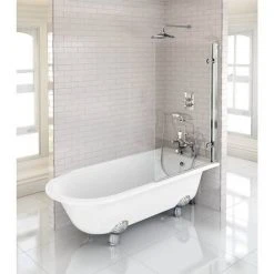 Burlington Hampton RH 1500mm Roll Top Showering Bath with Legs - Classic Single Ended Bath 13 Burlington Hampton RH 1500mm Roll Top Showering Bath with Legs - Classic Single Ended Bath -Deals Freestanding Baths Store E21 D5 460
