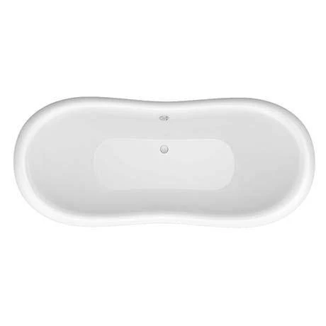 Earl Blue 1750 Double Ended Roll Top Slipper Bath with Ball & Claw Leg Set - Victorian Plumbing 5 Earl Blue 1750 Double Ended Roll Top Slipper Bath with Ball & Claw Leg Set - Victorian Plumbing - Image 3