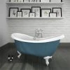 Earl Blue 1750 Double Ended Roll Top Slipper Bath with Ball & Claw Leg Set - Victorian Plumbing -Deals Freestanding Baths Store Earl Blue 1750 Double Ended Roll Top Slipper Bath n prod