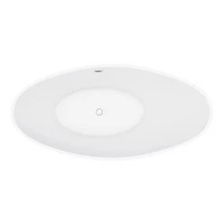 Nova Titanium Silver 1570 Modern Small Freestanding Slipper Bath | Compact Luxury Bath | Nova Bathrooms -Deals Freestanding Baths Store FB62TSIL n d2 460