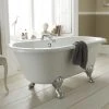 Nuie Grosvenor 1700 x 745mm Double Ended Roll Top Bath with Chrome Legs - Freestanding Bath Tub 1 Nuie Grosvenor 1700 x 745mm Double Ended Roll Top Bath with Chrome Legs - Freestanding Bath Tub -Deals Freestanding Baths Store Grosvenor 1700mm Double Ended Free Standing Bath with Chrome Leg Set p