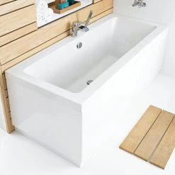 Hudson Reed High Gloss White MDF End Bath Panel - Durable & Stylish Bathroom Solution