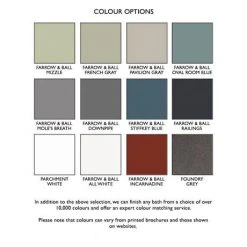 Hurlingham Beaulieu Cast Iron Roll Top Slipper Bath with Feet - 1720x740mm | Premium Luxury Bath -Deals Freestanding Baths Store HUR001 BATH d1 460