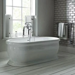 Heritage New Victoria Double Ended Roll Top Bath - 1745x790mm | Freestanding Bath Tub | Classic Design -Deals Freestanding Baths Store Heritage New Victoria Double Ended Roll Top Bath d2 460