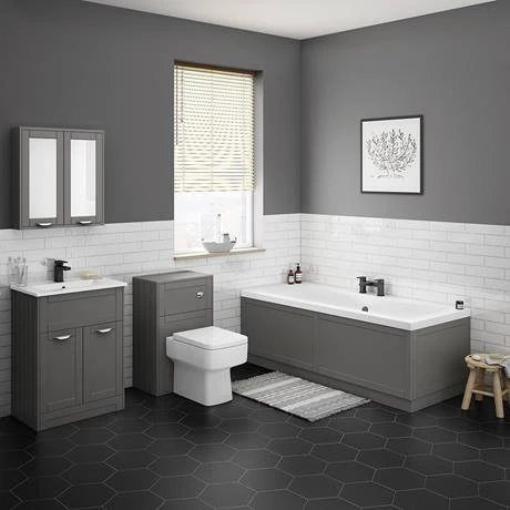 Keswick Grey 700mm Traditional Bath End Panel - Premium Quality Bath Panel 4 Keswick Grey 700mm Traditional Bath End Panel - Premium Quality Bath Panel - Image 2