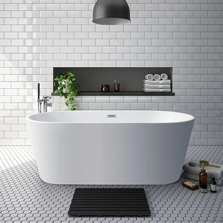 Brooklyn 1700 x 800mm Double Ended Freestanding Bath - Modern Luxury Design 3 Brooklyn 1700 x 800mm Double Ended Freestanding Bath - Modern Luxury Design