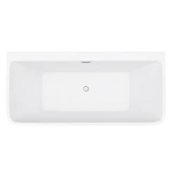 Orion Back To Wall Modern Square Bath 1700 x 735mm - Victorian Plumbing 11 Orion Back To Wall Modern Square Bath 1700 x 735mm - Victorian Plumbing -Deals Freestanding Baths Store LBT41W n d4 460