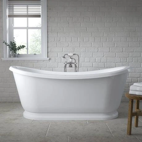 Old London Greenwich 1740 x 800mm Double Ended Slipper Freestanding Bath - LDB002 | Luxury Roll Top Bath 6 Old London Greenwich 1740 x 800mm Double Ended Slipper Freestanding Bath - LDB002 | Luxury Roll Top Bath - Image 4